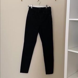 High waisted black jeans
